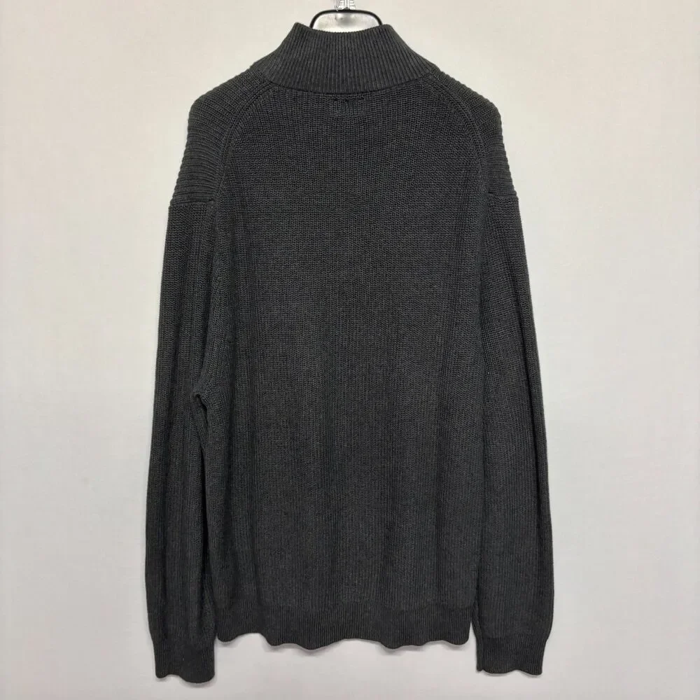 J. Crew Men Fisherman Knit 1/4 Zip Pullover Sweater Size XXL 2XL HO25 D129 -15